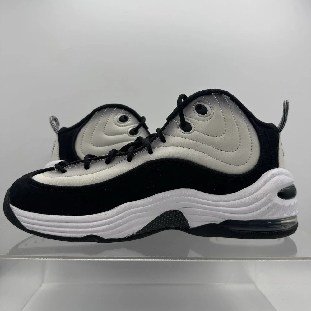 Brand New Nike Air Penny 2 Light Bone White Black  DZ2549-001 Men's Size 9.5
